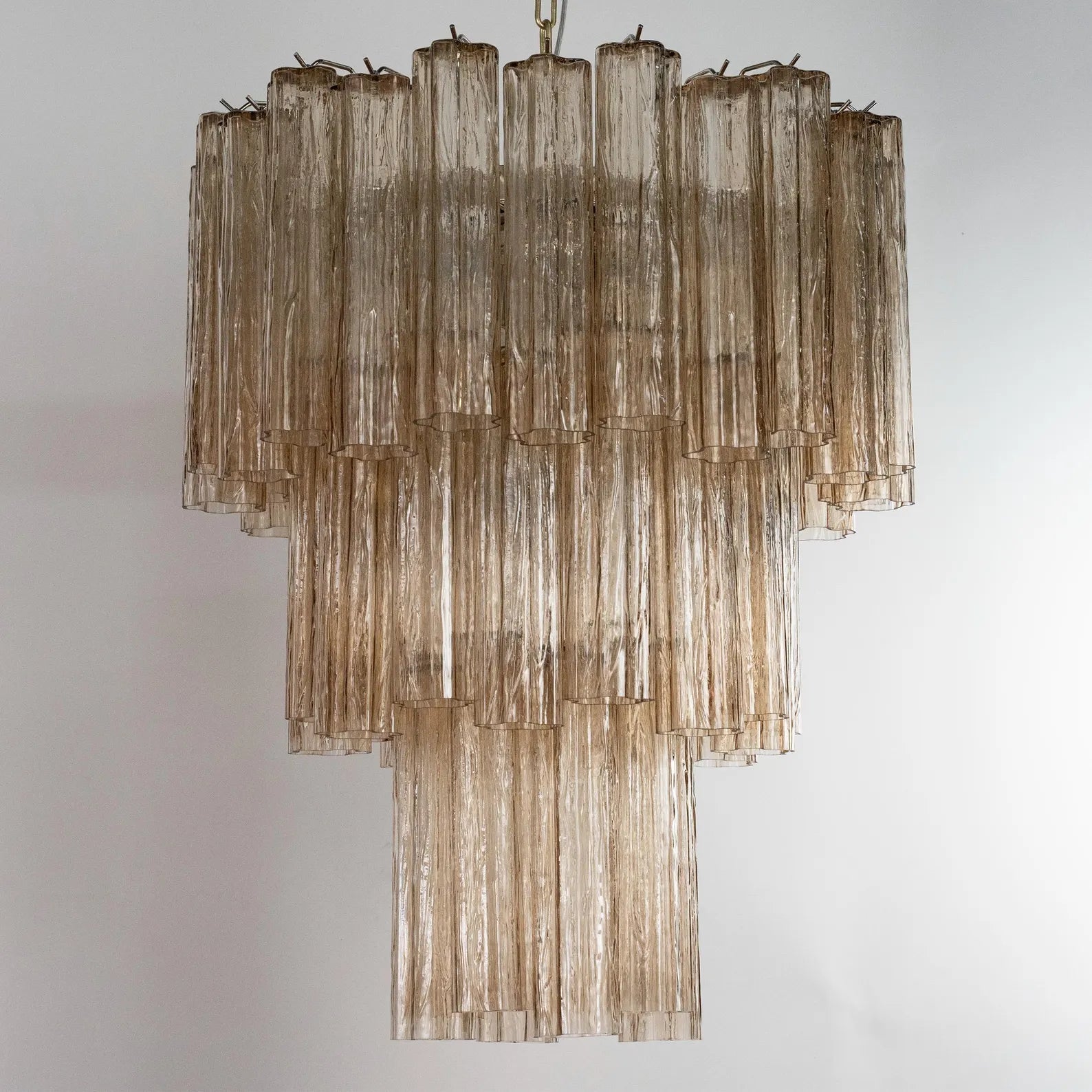Murano Smoky Tronchi Chandelier Ø65 - 48 Tubes - Bellavé Studio