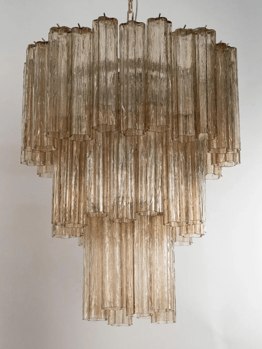 Murano Smoky Tronchi Chandelier Ø65 - 48 Tubes - Bellavé Studio