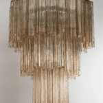 Murano Smoky Tronchi Chandelier Ø65 - 48 Tubes - Bellavé Studio