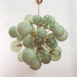 Murano Sputnik Chandelier Ø90 – Light Green - Bellavé Studio
