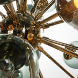 Murano Sputnik Chandelier Ø90 – Mixed Dark Green - Bellavé Studio