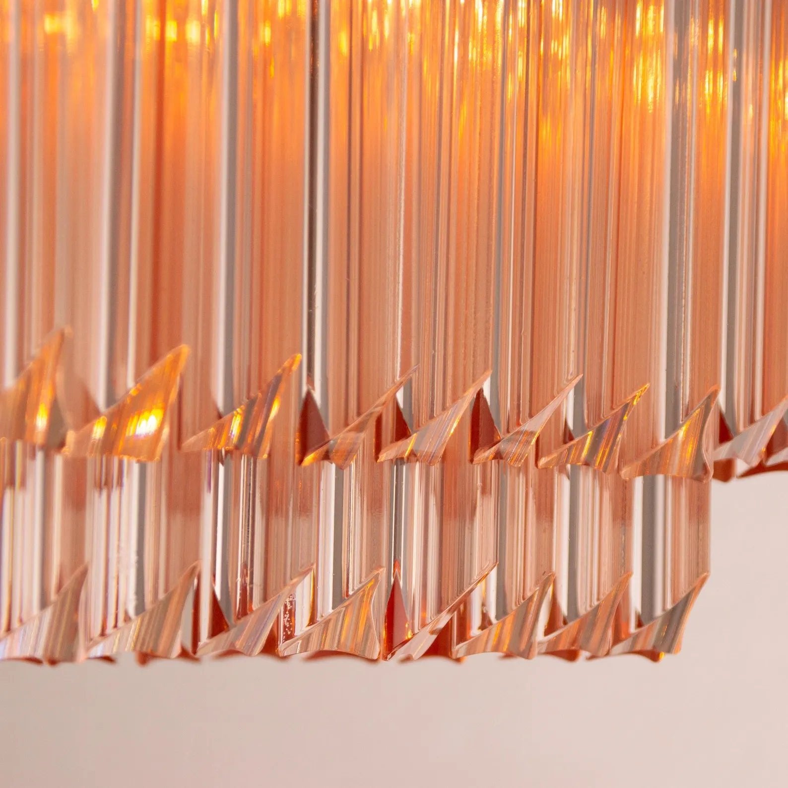 Murano Triedri Pink Chandelier Ø50 - Bellavé Studio