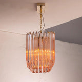 Murano Triedri Pink Chandelier Ø50 - Bellavé Studio