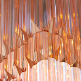 Murano Triedri Pink Chandelier Ø50 - Bellavé Studio
