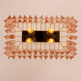 Murano Triedri Pink Chandelier Ø50 - Bellavé Studio