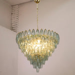 Murano Verde Rialto Poliedri Chandelier Ø75 - Bellavé Studio