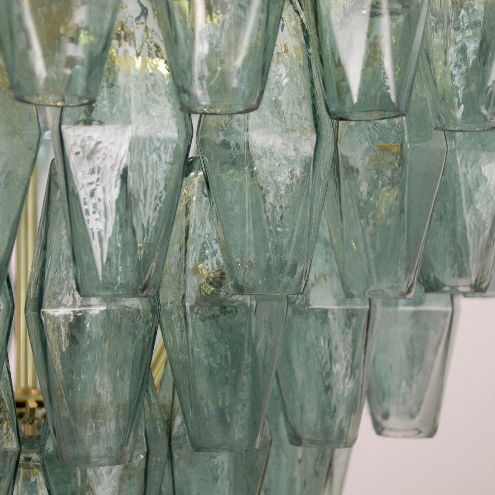 Murano Verde Rialto Poliedri Chandelier Ø75 - Bellavé Studio