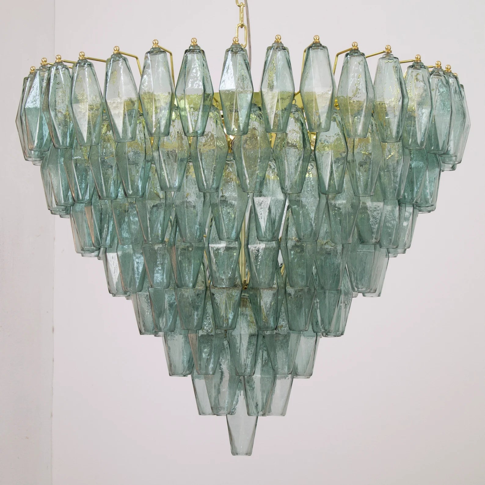 Murano Verde Rialto Poliedri Chandelier Ø75 - Bellavé Studio