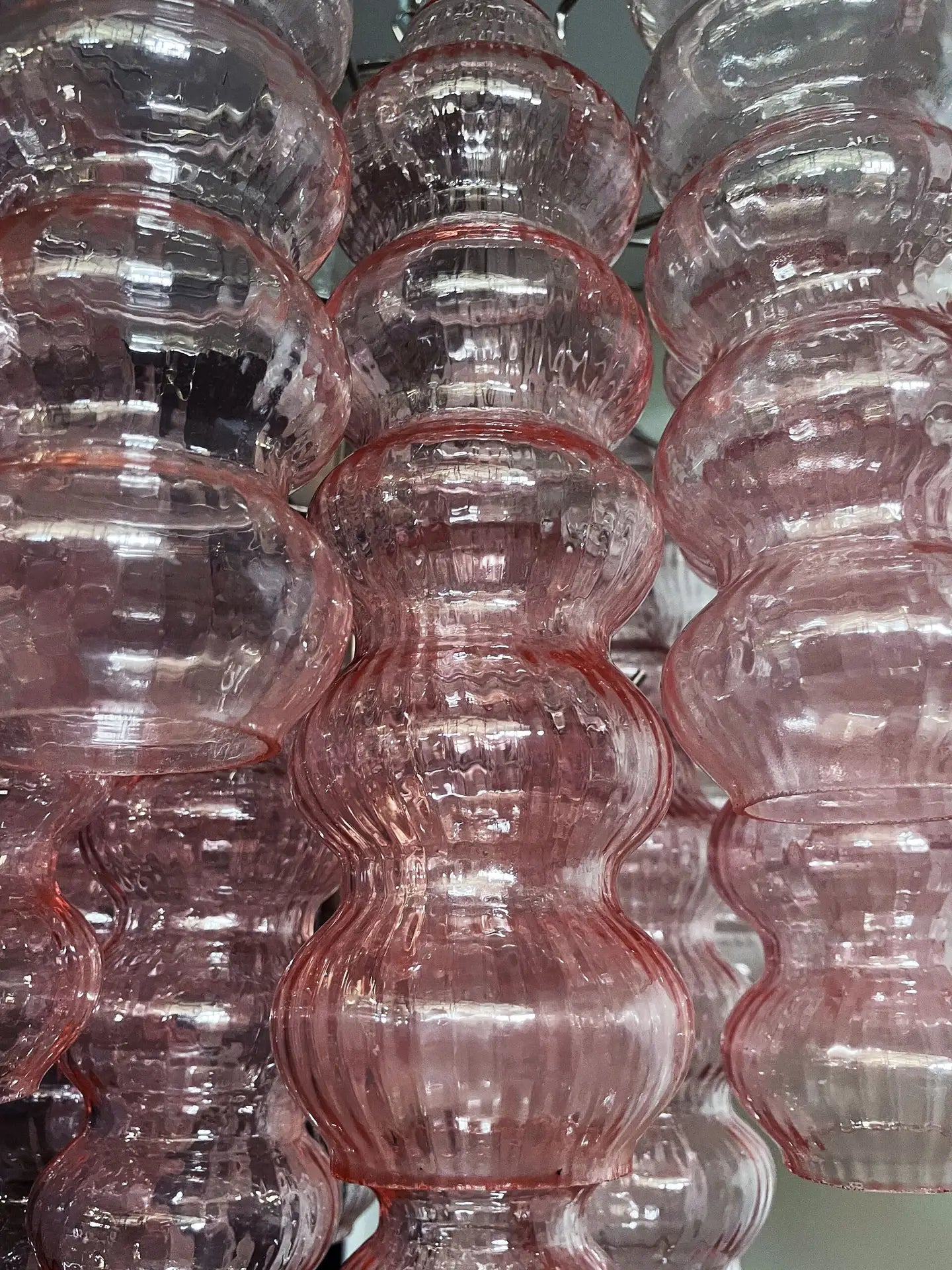 Murano Vintage Pink Chandelier 26 Glasses - Bellavé Studio