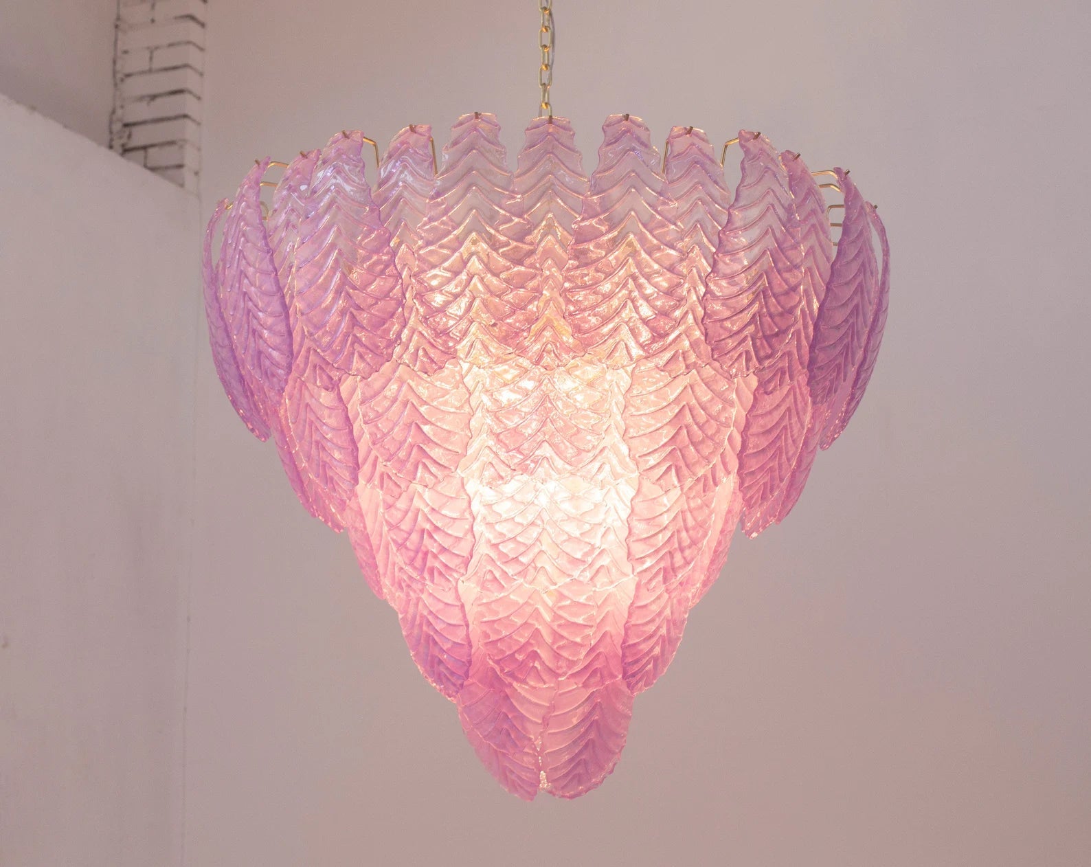 Murano Violet Leaves Chandelier Ø105 - Bellavé Studio