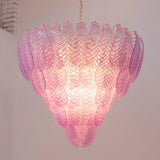 Murano Violet Leaves Chandelier Ø105 - Bellavé Studio