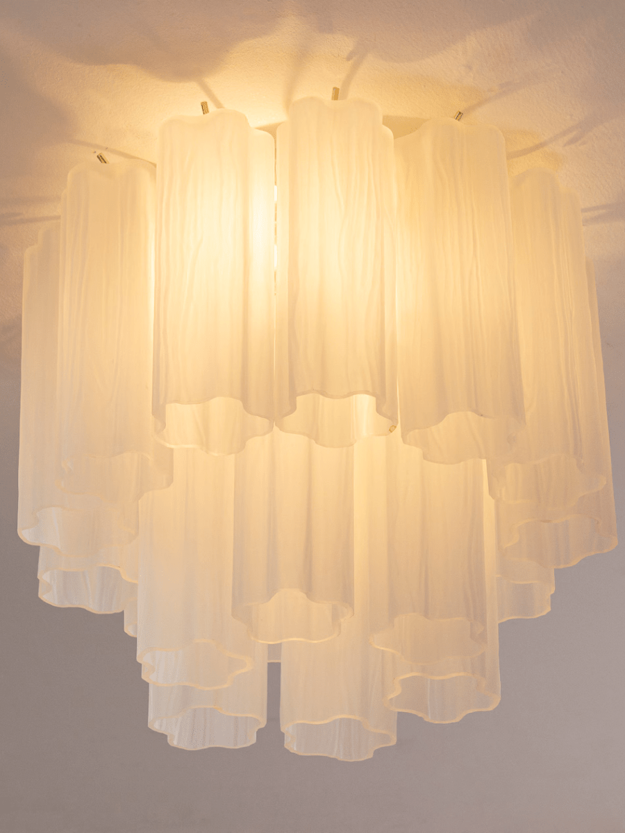 Murano White Tronchi Taklampe - Bellavé Studio