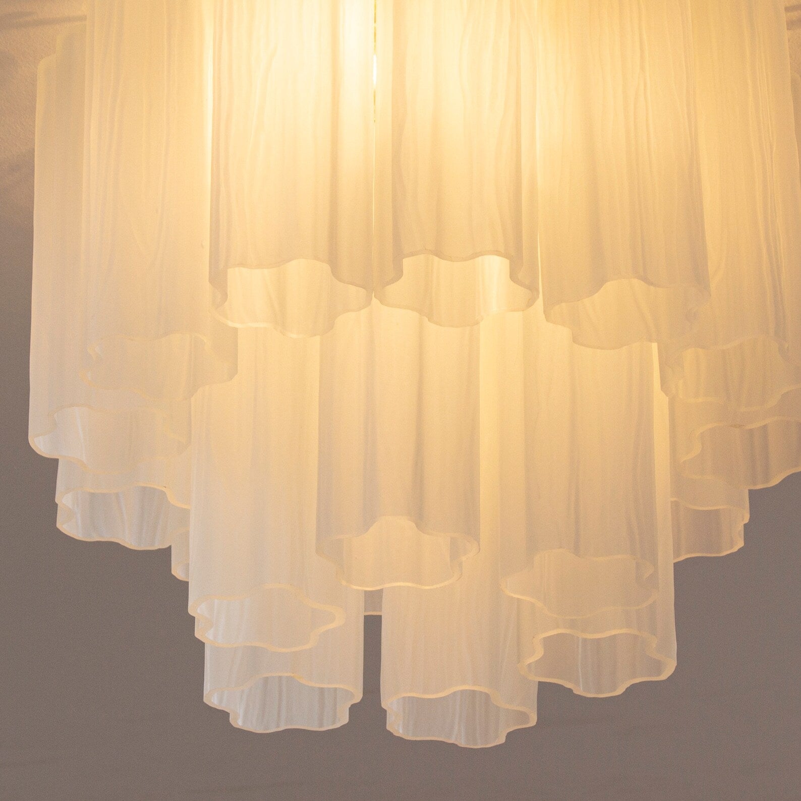Murano White Tronchi Taklampe - Bellavé Studio