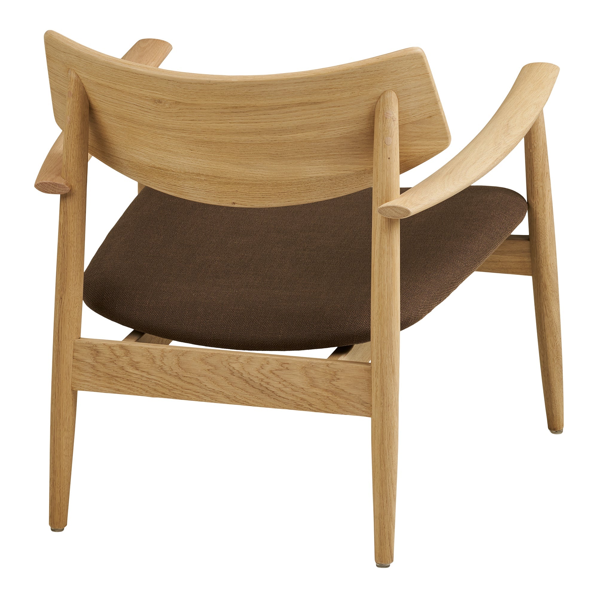 Olvera Lounge Chair – Natural Oak &amp; Brown - Bellavé Studio