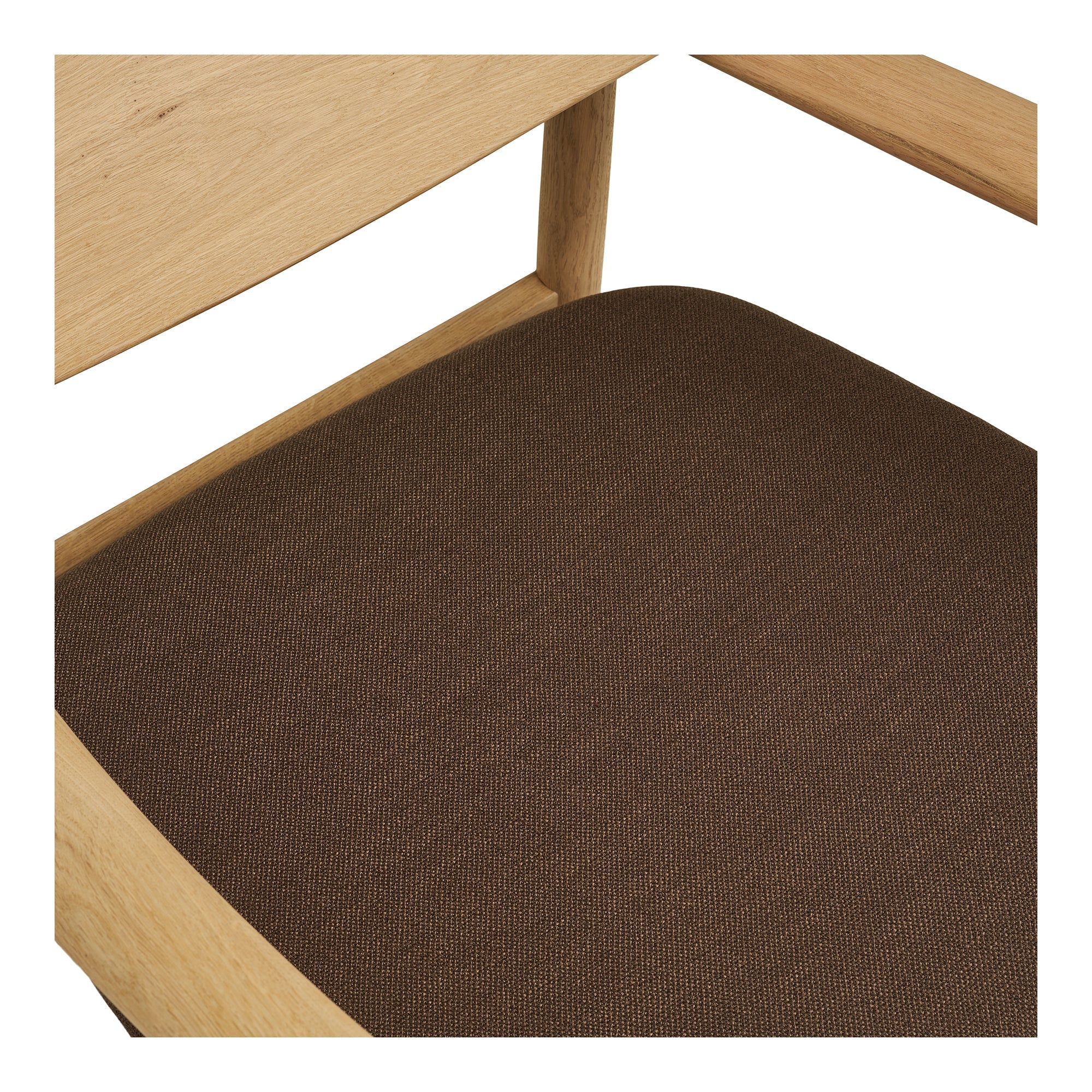 Olvera Lounge Chair – Natural Oak &amp; Brown - Bellavé Studio