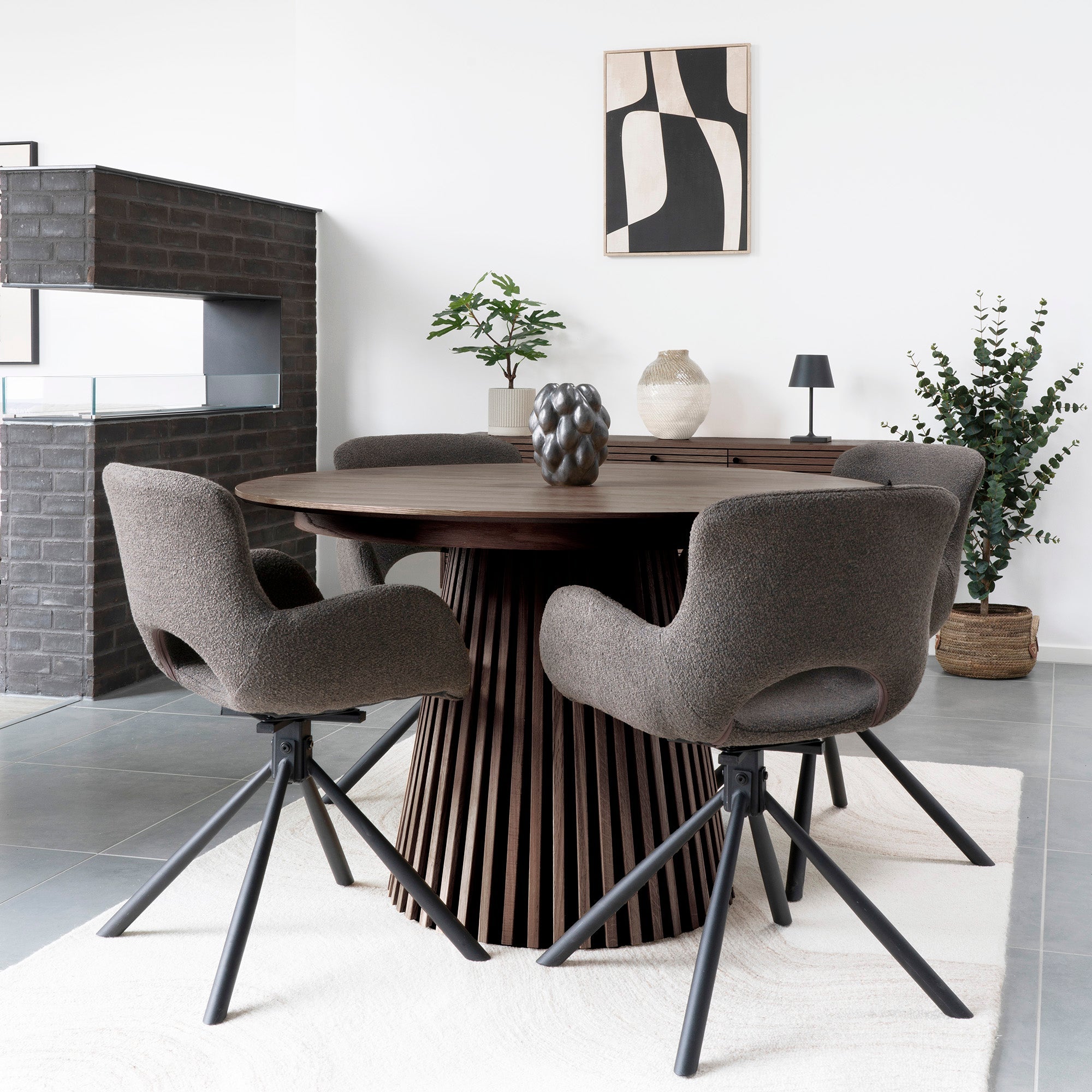 Osaka Dining Table (Smoked) - Bellavé Studio