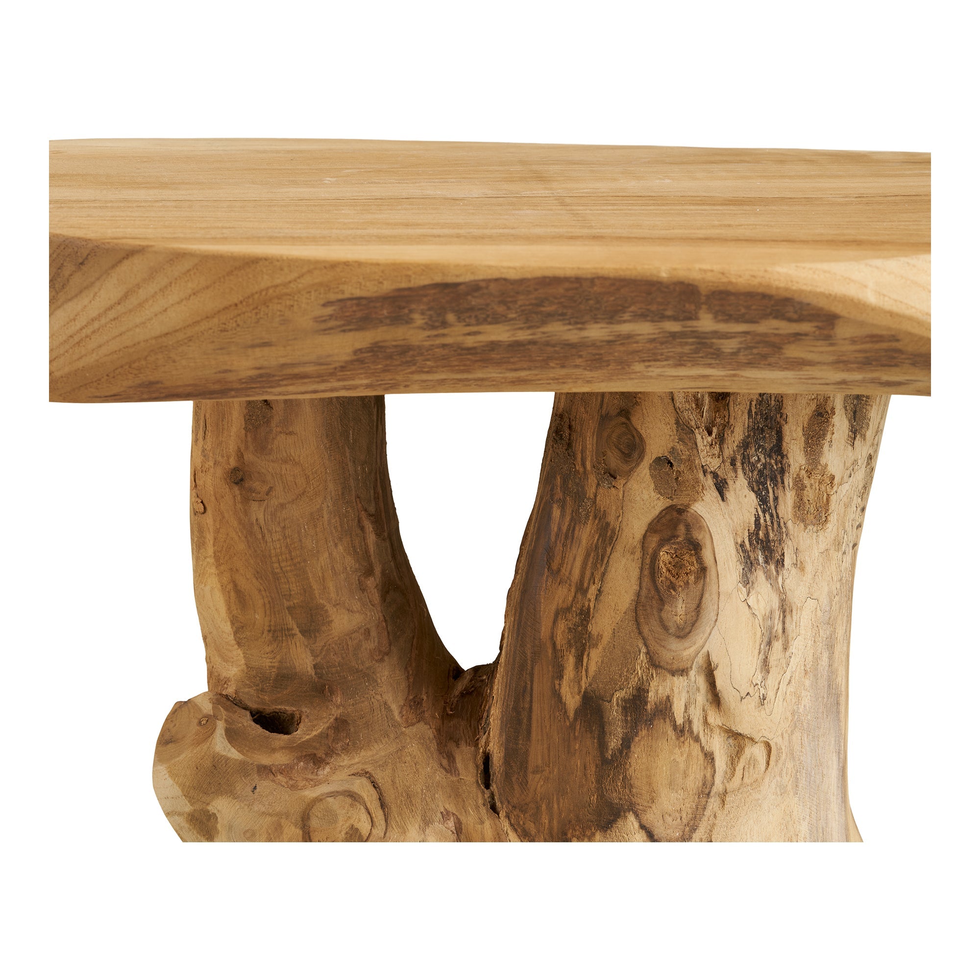 Palena Side Table – Natural Teak - Bellavé Studio
