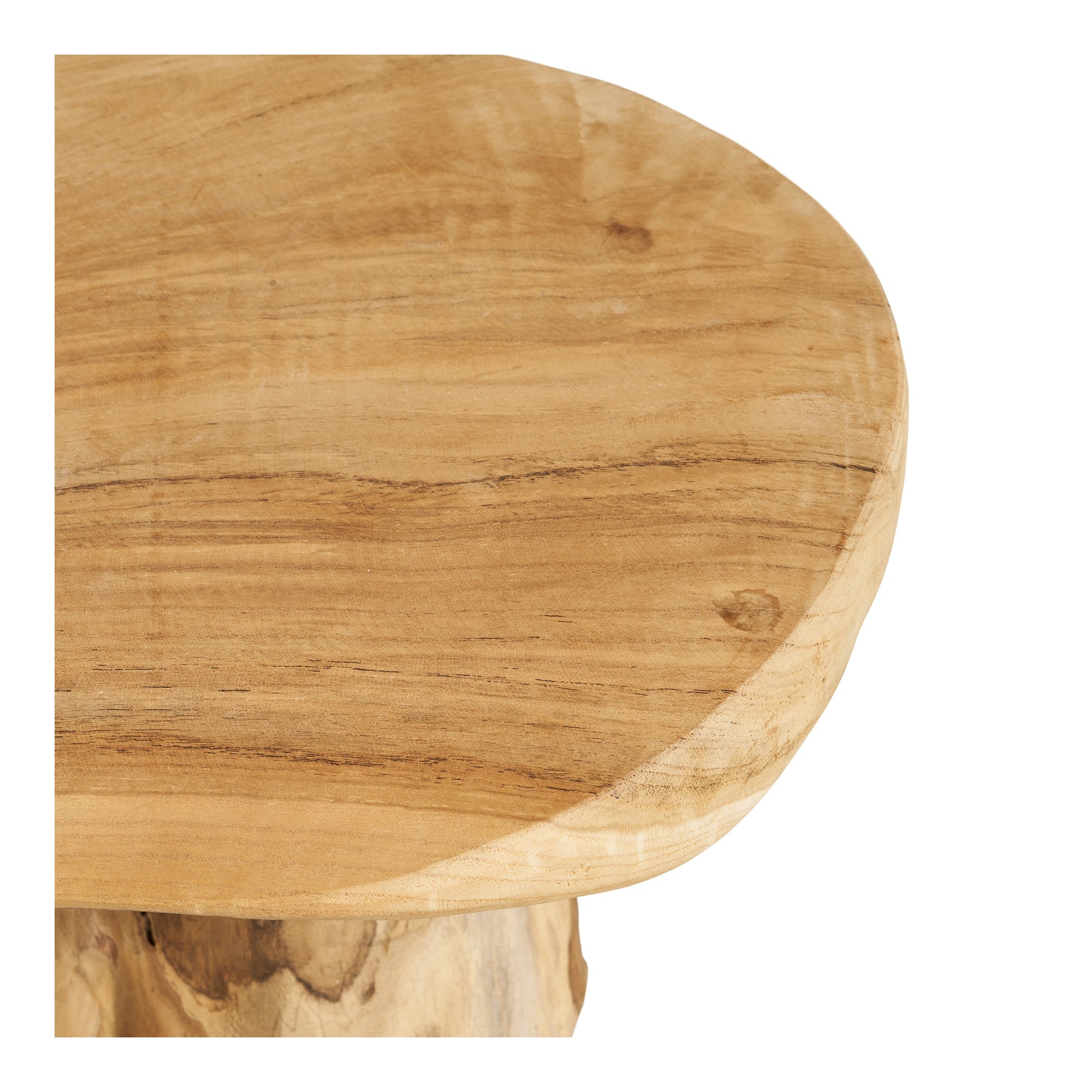 Palena Side Table – Natural Teak - Bellavé Studio