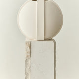 Vinci Vase 01 29cm Raw White