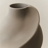 Ceramic Pirout Vase 01 22cm Sanded Grey