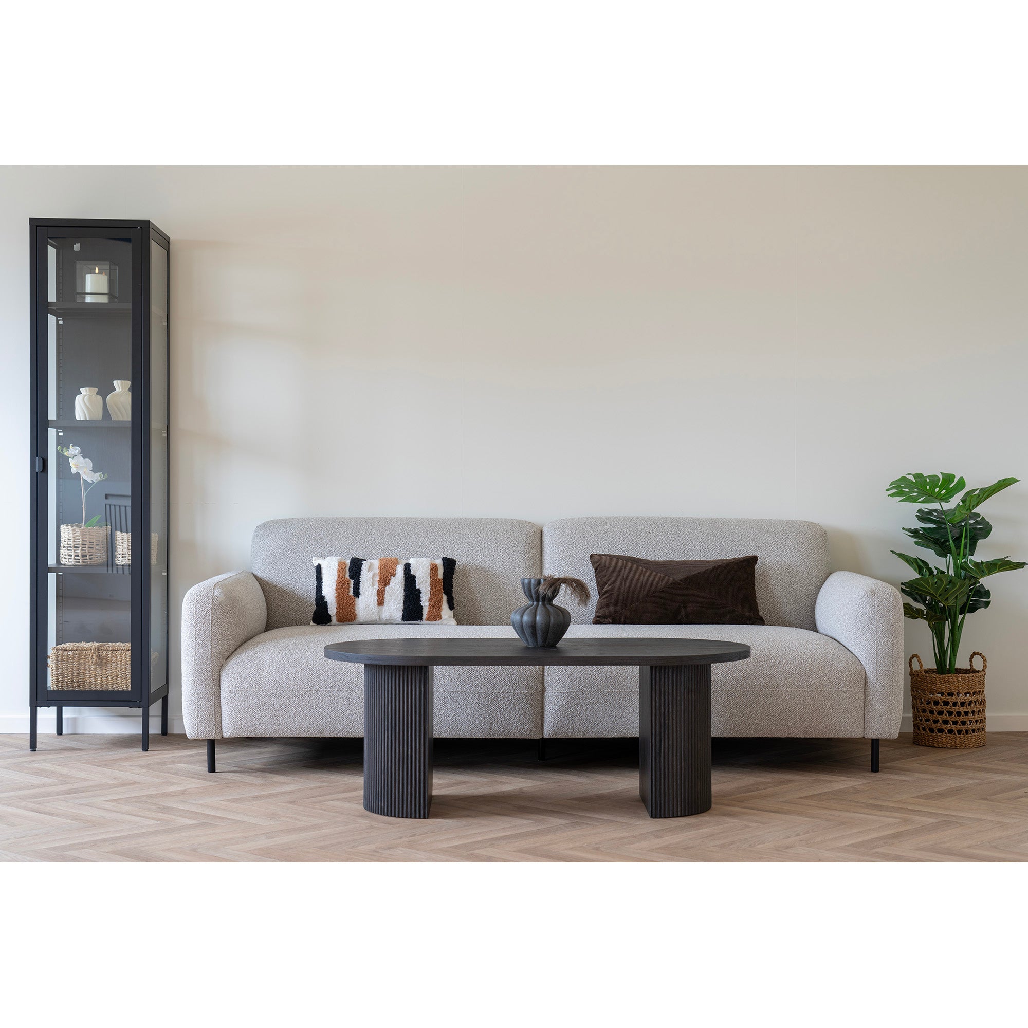 Salvador 3 - seter Sofa (Light Grey) - Bellavé Studio
