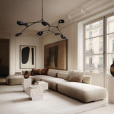 Stingray Chandelier, Grande - Burned Black (5m) - Bellavé Studio