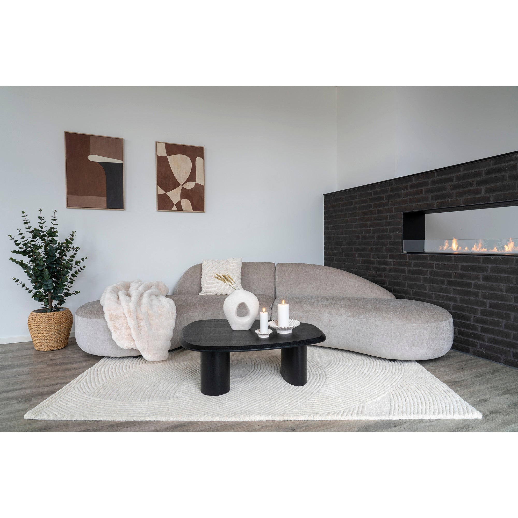 Tirano Coffee Table (Brass / Marble) - Bellavé Studio