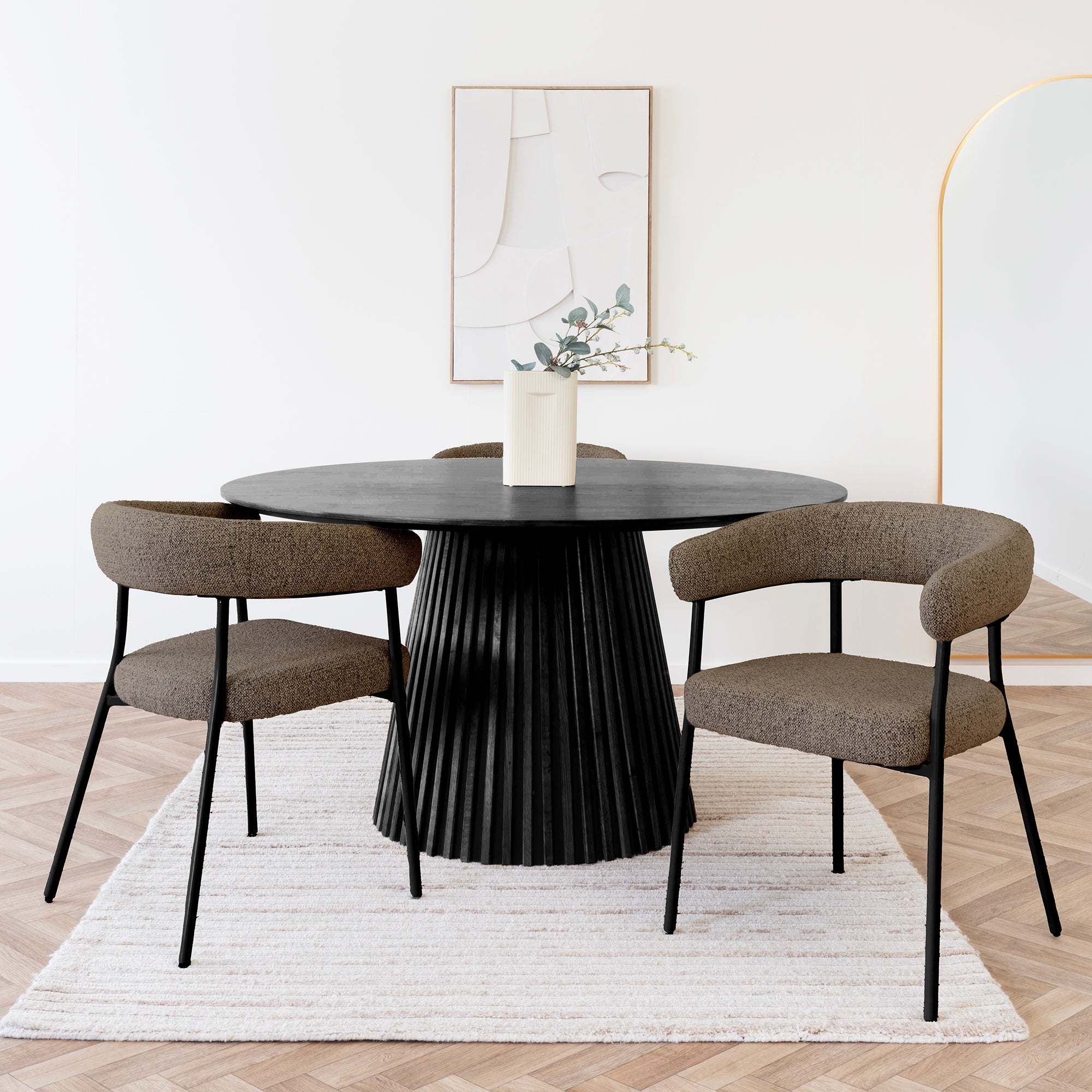 Trivio Dining Chair – Brown - Bellavé Studio