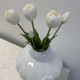 Tulips White Bouquet 5 pcs - Bellavé Studio