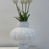 Tulips White Green Bouquet 5 pcs - Bellavé Studio