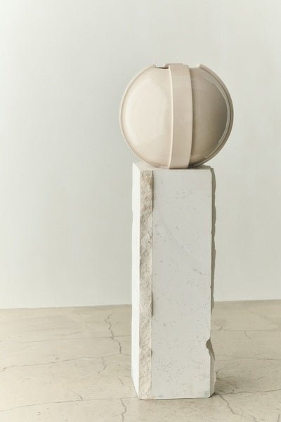 Vinci Vase 01 29cm Ivory - Bellavé Studio