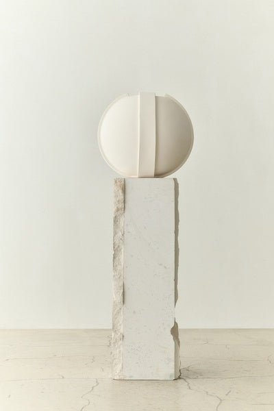 Vinci Vase 02 39cm Raw White - Bellavé Studio