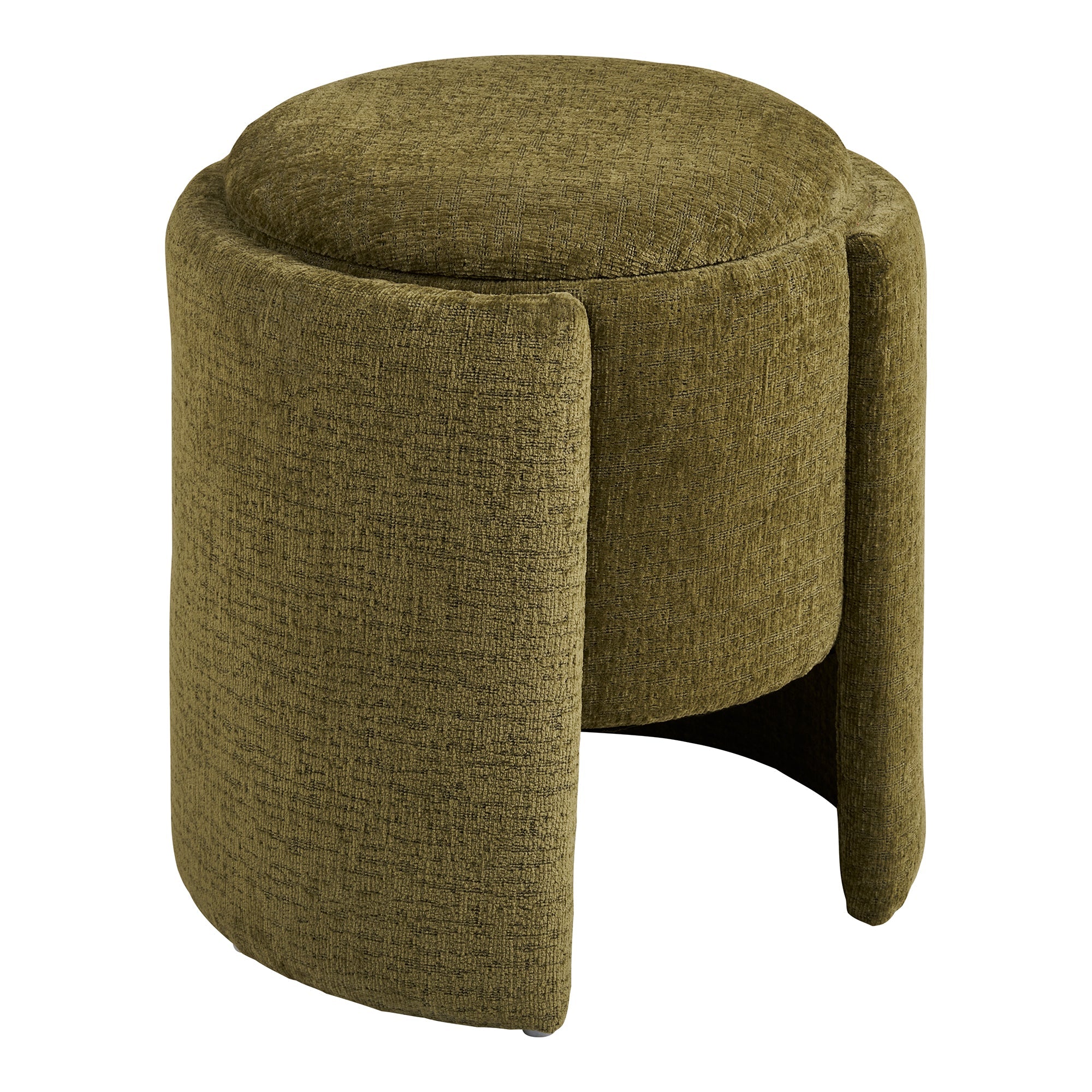 Waldorf Pouf – Green Chenille - Bellavé Studio