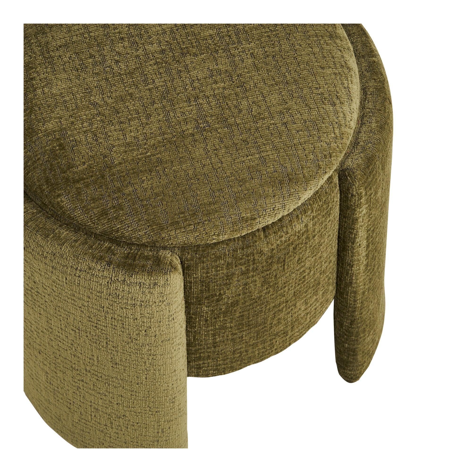Waldorf Pouf – Green Chenille - Bellavé Studio
