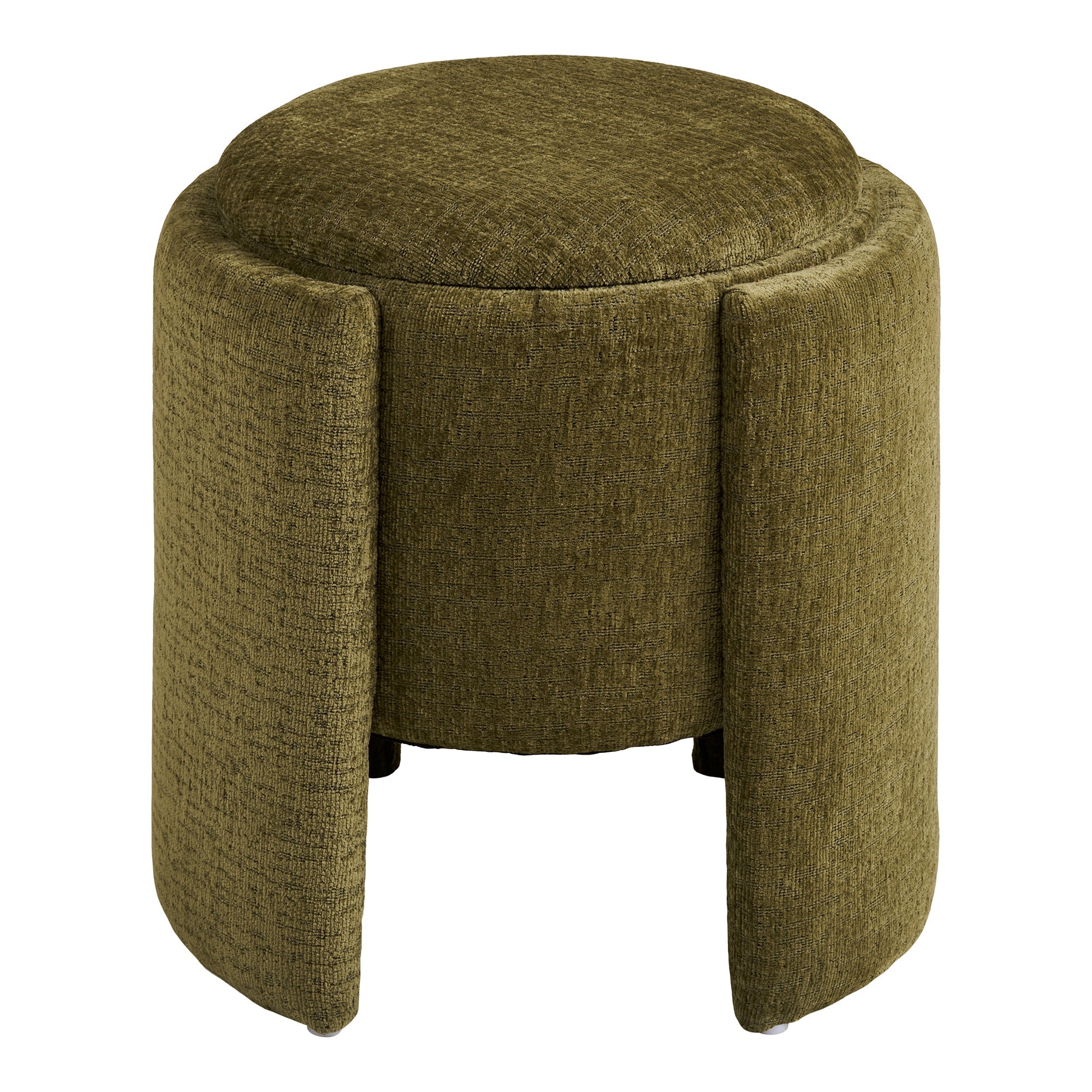 Waldorf Pouf – Green Chenille - Bellavé Studio