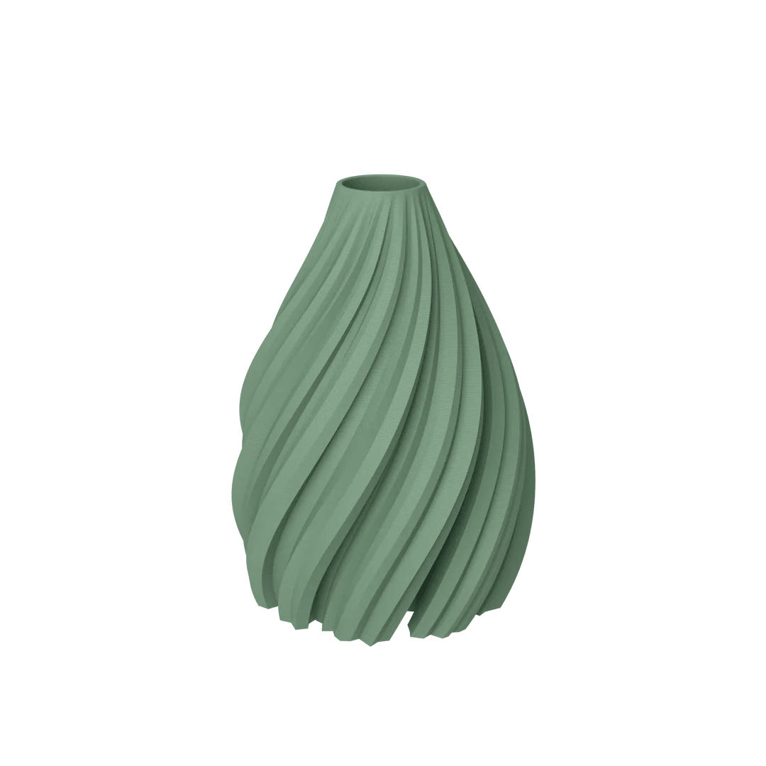 Wave Bud Vase Eucalyptus - Bellavé Studio