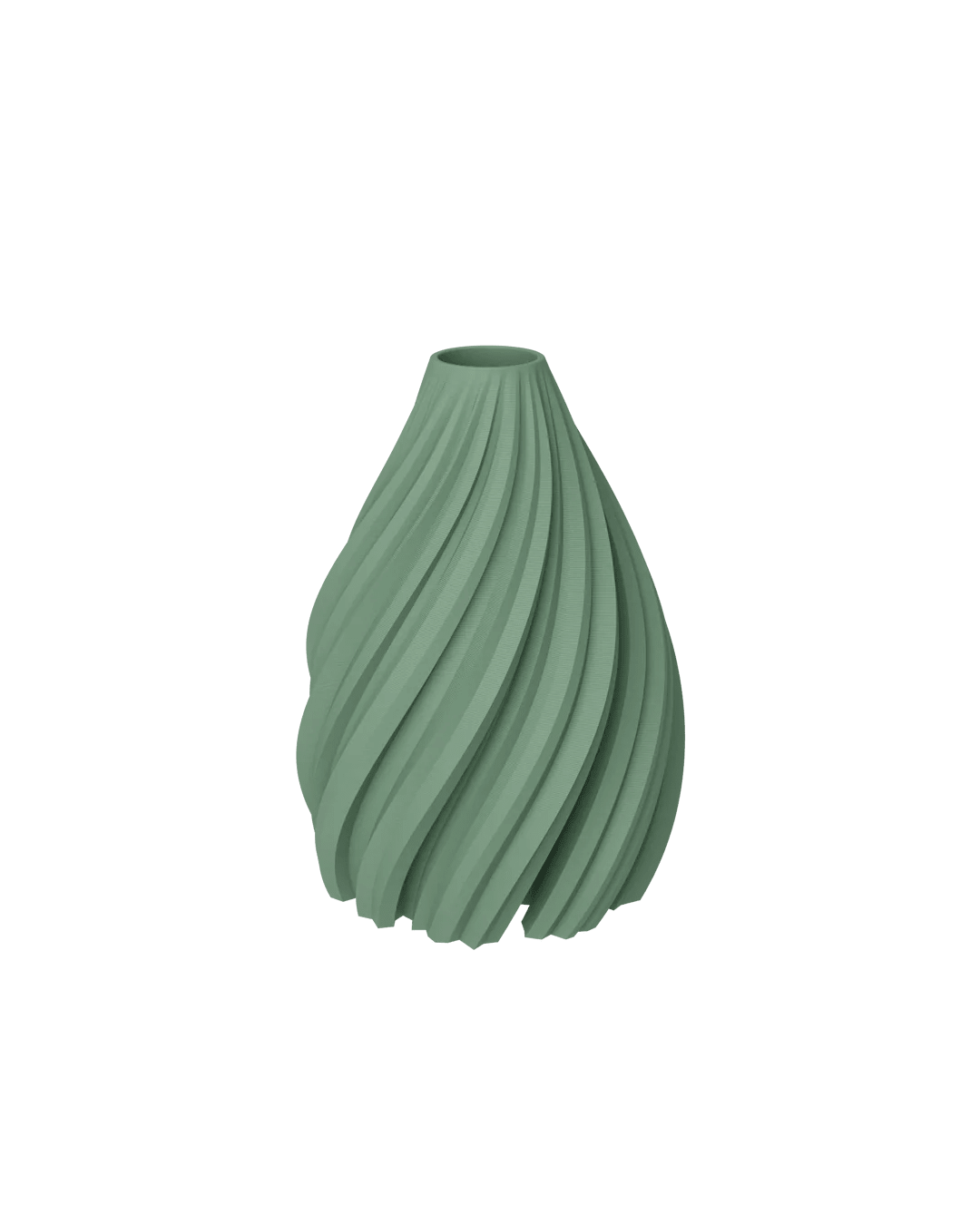 Wave Bud Vase Eucalyptus - Bellavé Studio