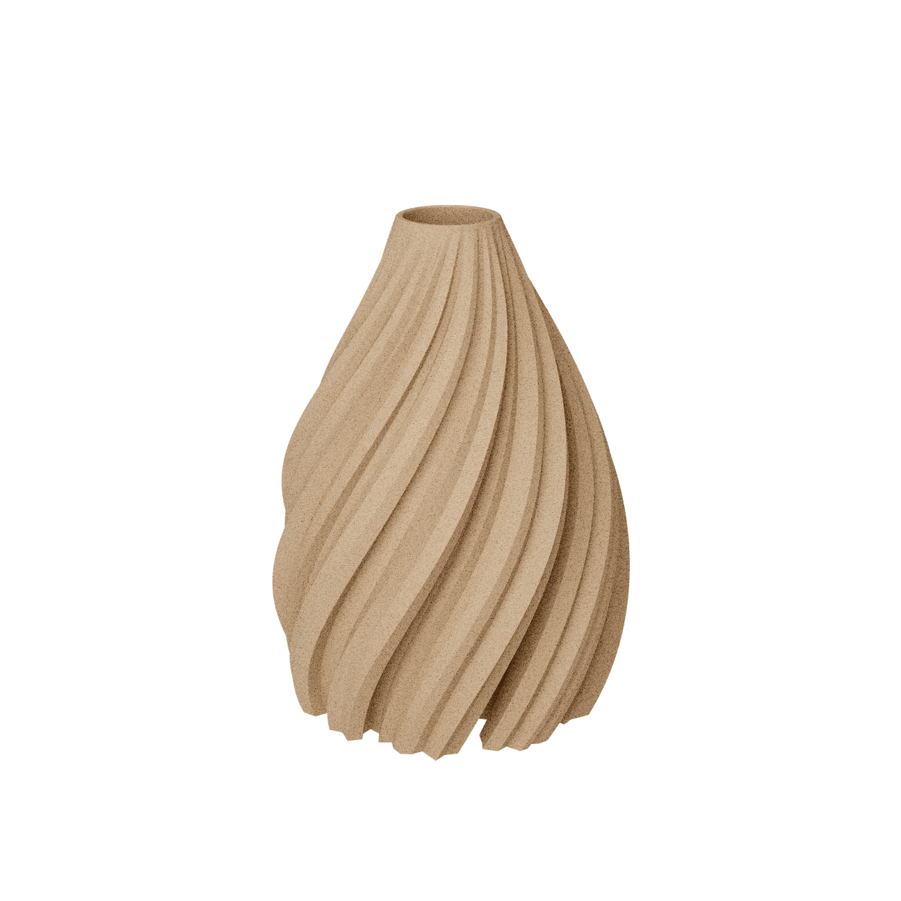 WAVE Bud Vase WOOD Light Oak - Bellavé Studio