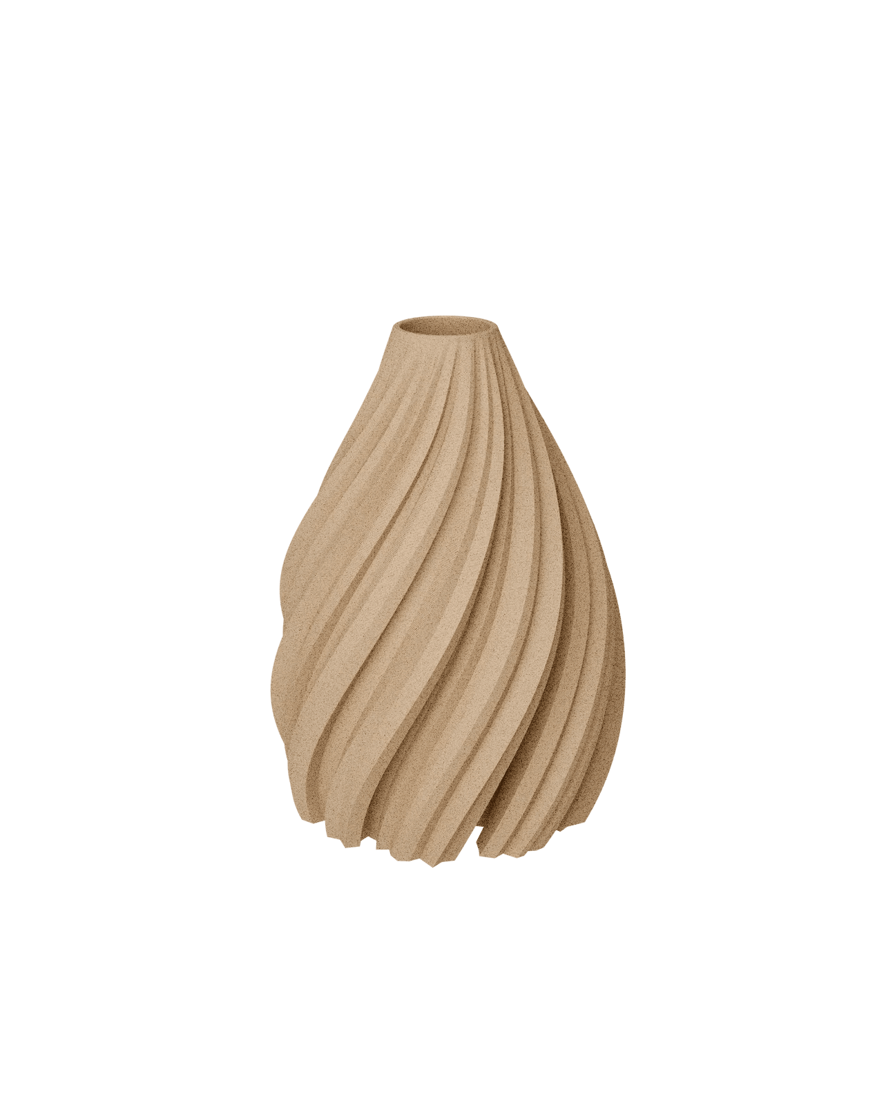 WAVE Bud Vase WOOD Light Oak - Bellavé Studio