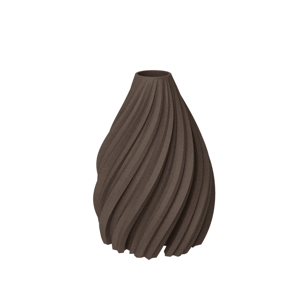 WAVE Bud Vase WOOD Walnut - Bellavé Studio