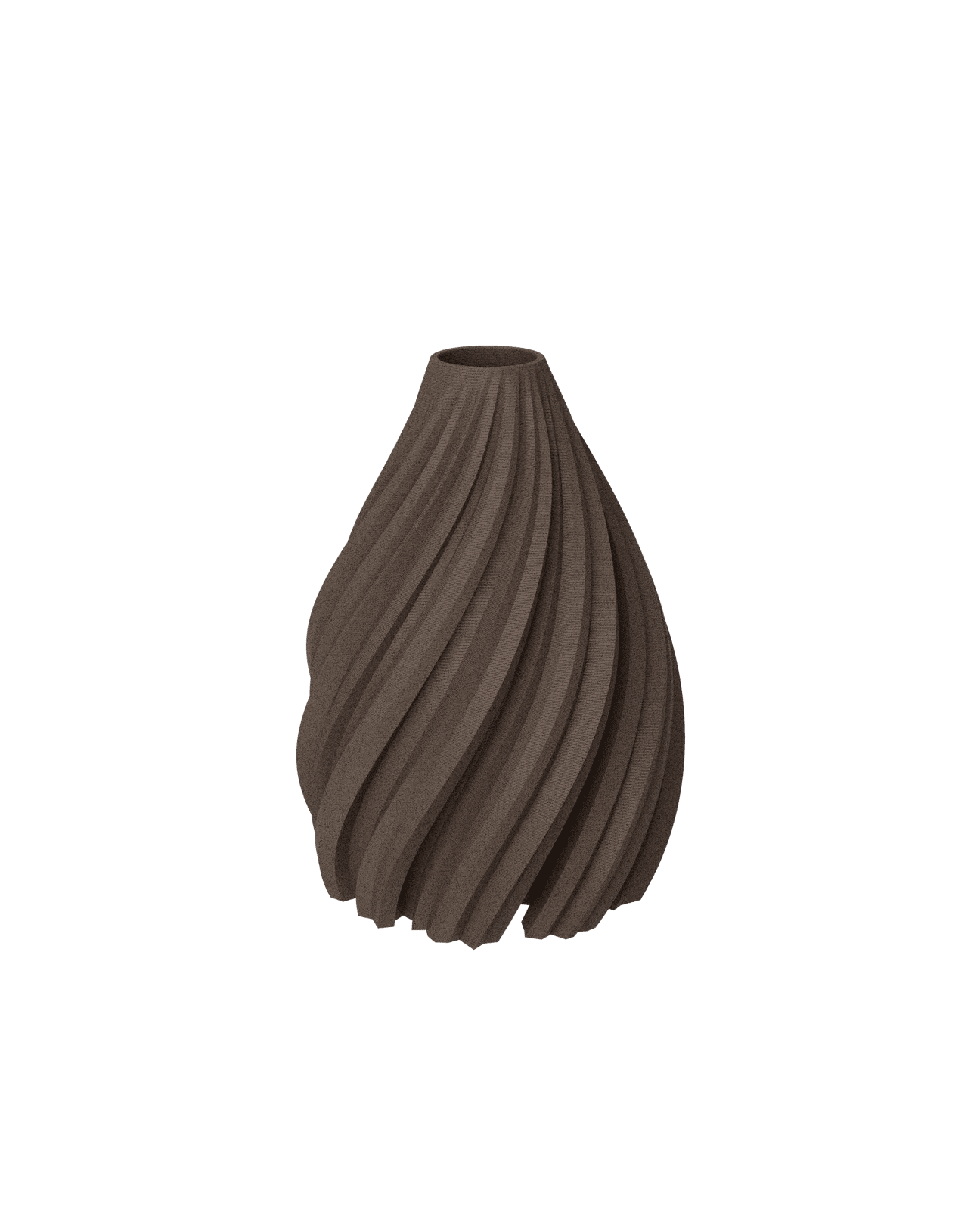 WAVE Bud Vase WOOD Walnut - Bellavé Studio