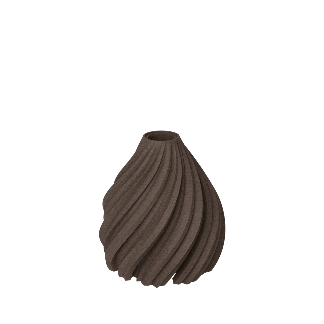 WAVE LED - Lysestake WOOD Walnut Medium - Bellavé Studio