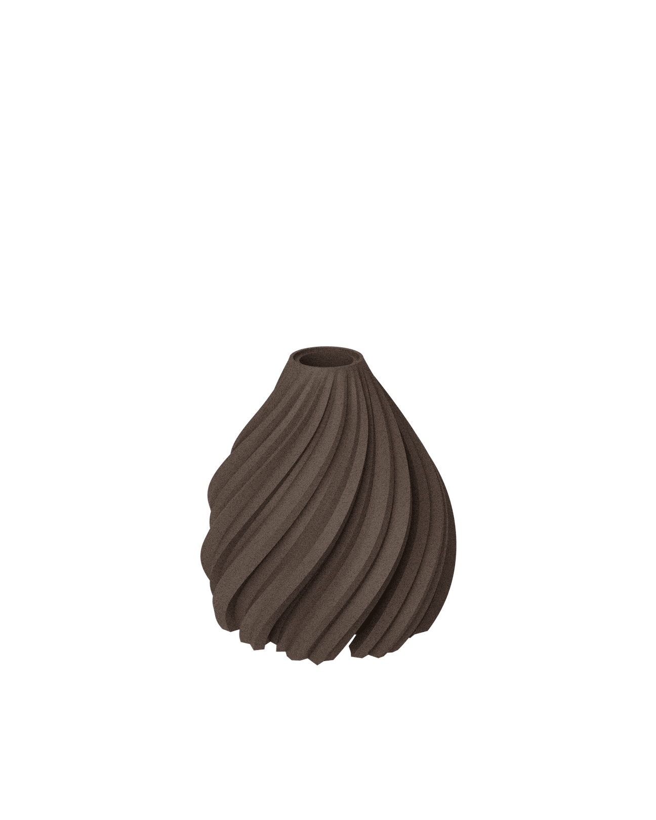 WAVE LED - Lysestake WOOD Walnut Medium - Bellavé Studio