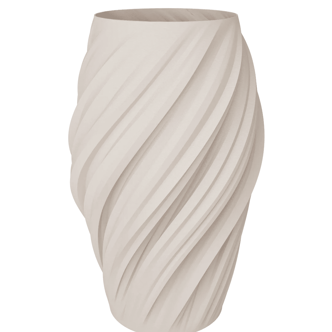 WAVE Vase WP Ivory Medium - Bellavé Studio