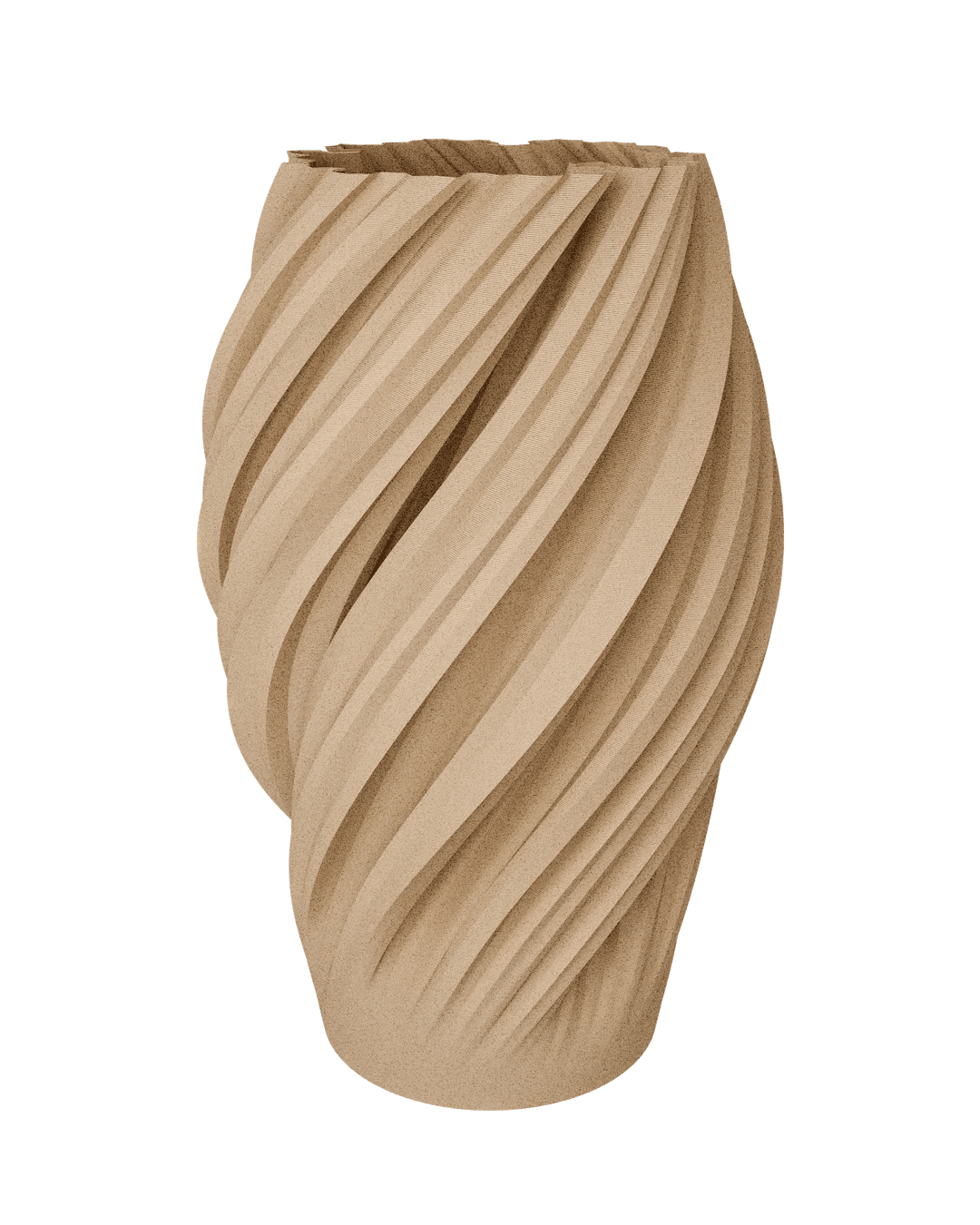 WAVE Vase WP WOOD Light Oak Medium - Bellavé Studio