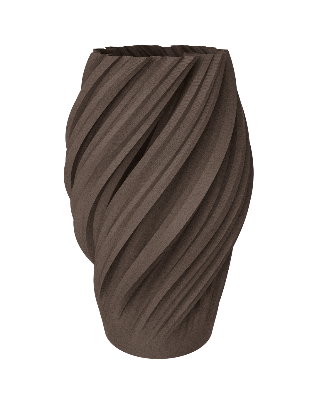 WAVE Vase WP WOOD Walnut Medium - Bellavé Studio